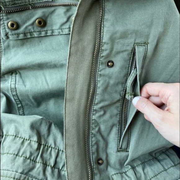 Madewell Green Utility Safari Jacket Sz XS - Picture 6 of 12